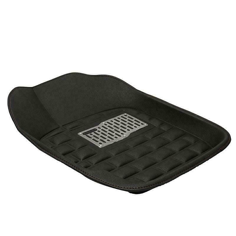 Black Safe Skidproof Waterproof Car Floor Mat for 5 Seats Left Hand Drive Car