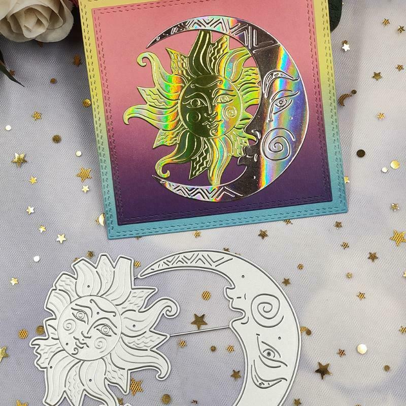 Moon Sun Metal Cutting Dies Stencil DIY Scrapbooking Album Paper Card Template