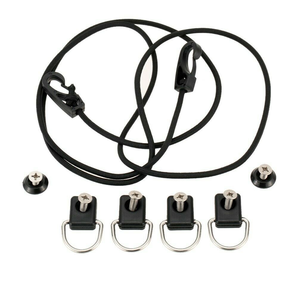 Portable Canoe Kayak D Ring Outfitting Fishing Rigging Bungee Kit Accessory
