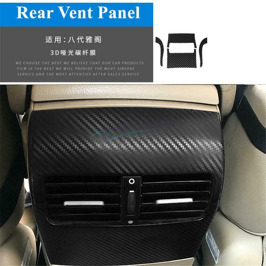 For Accord 08-12 Carbon Fiber Style Car Interior Decorative Stickers Trim Covers