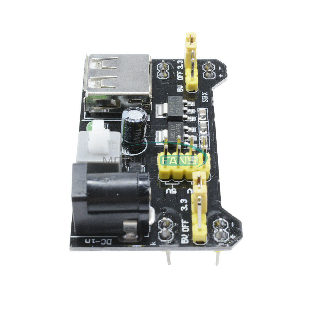 5PCS MB102 Breadboard Power Supply Module For Solderless Bread  3.3V/5V