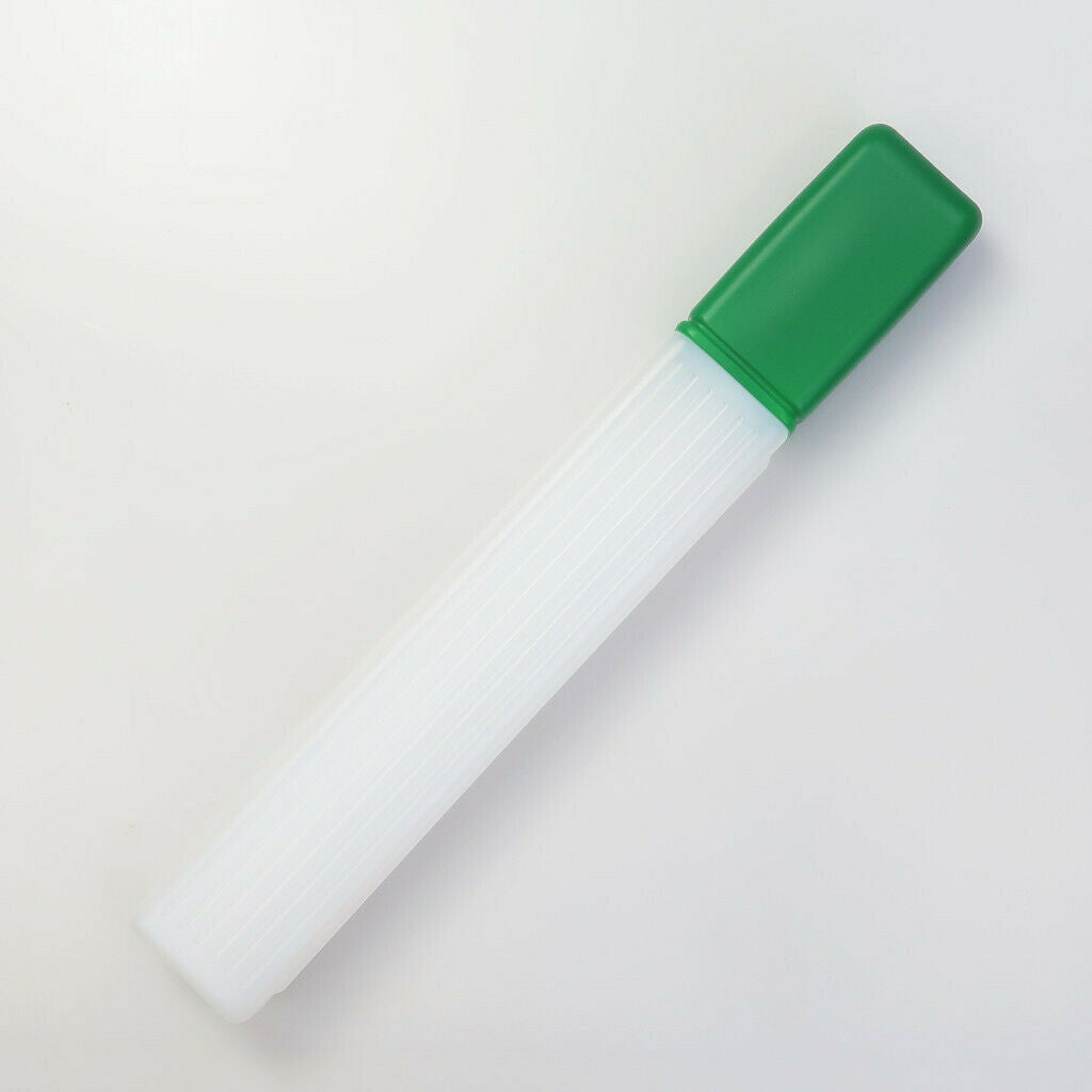 Green Plastic Bottles Knitting Needle Crochet Hook Tube Holder Storage Case