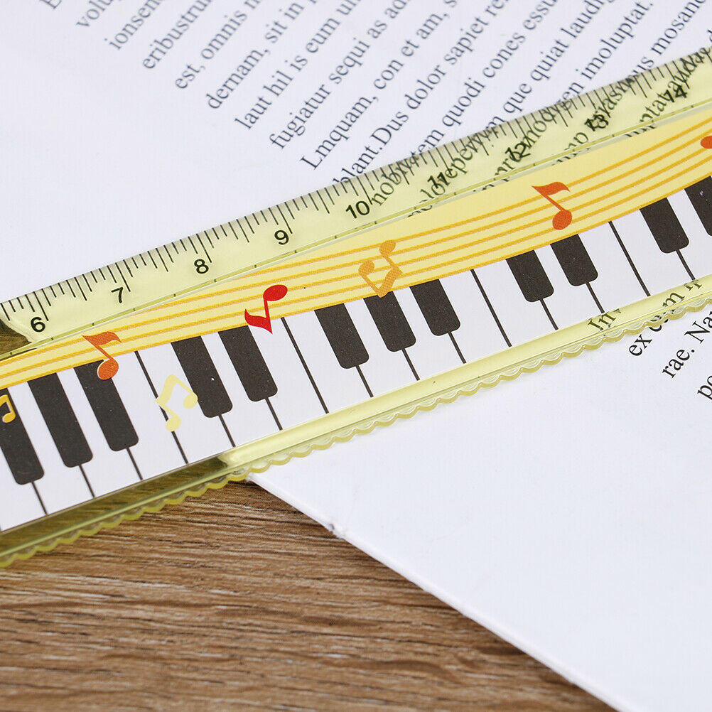 1pcs music ruler primary school students painting measuring scale creativ.l8