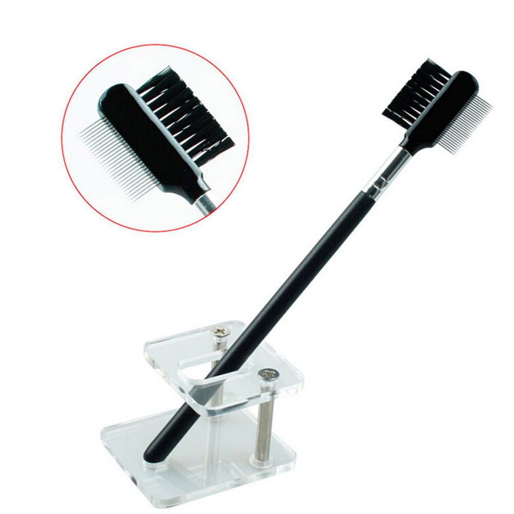 Steel Eyebrow Eyelash Dual-Comb Extension Brush Metal Comb Makeup Tool Ho.l8
