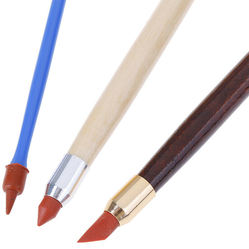 3Pcs Silicon Rubber Shaper Pen Double-head Pottery Clay Sculpture Shaping.l8