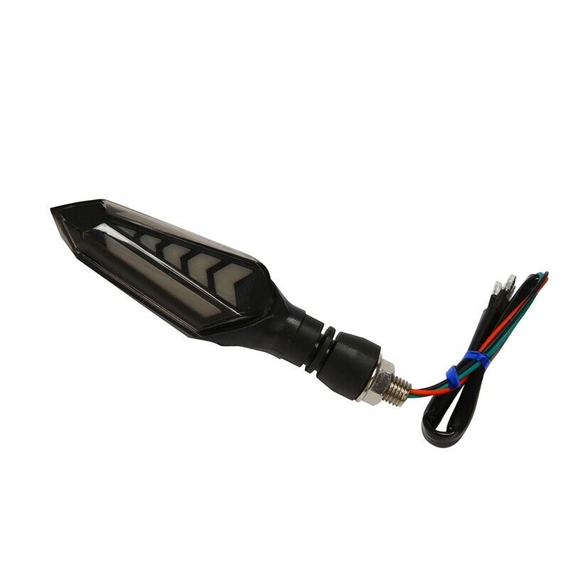 2Pcs Universal Motorcycle Turn Signal Lights Flowing Flicker Led Blinkers I5W2W2