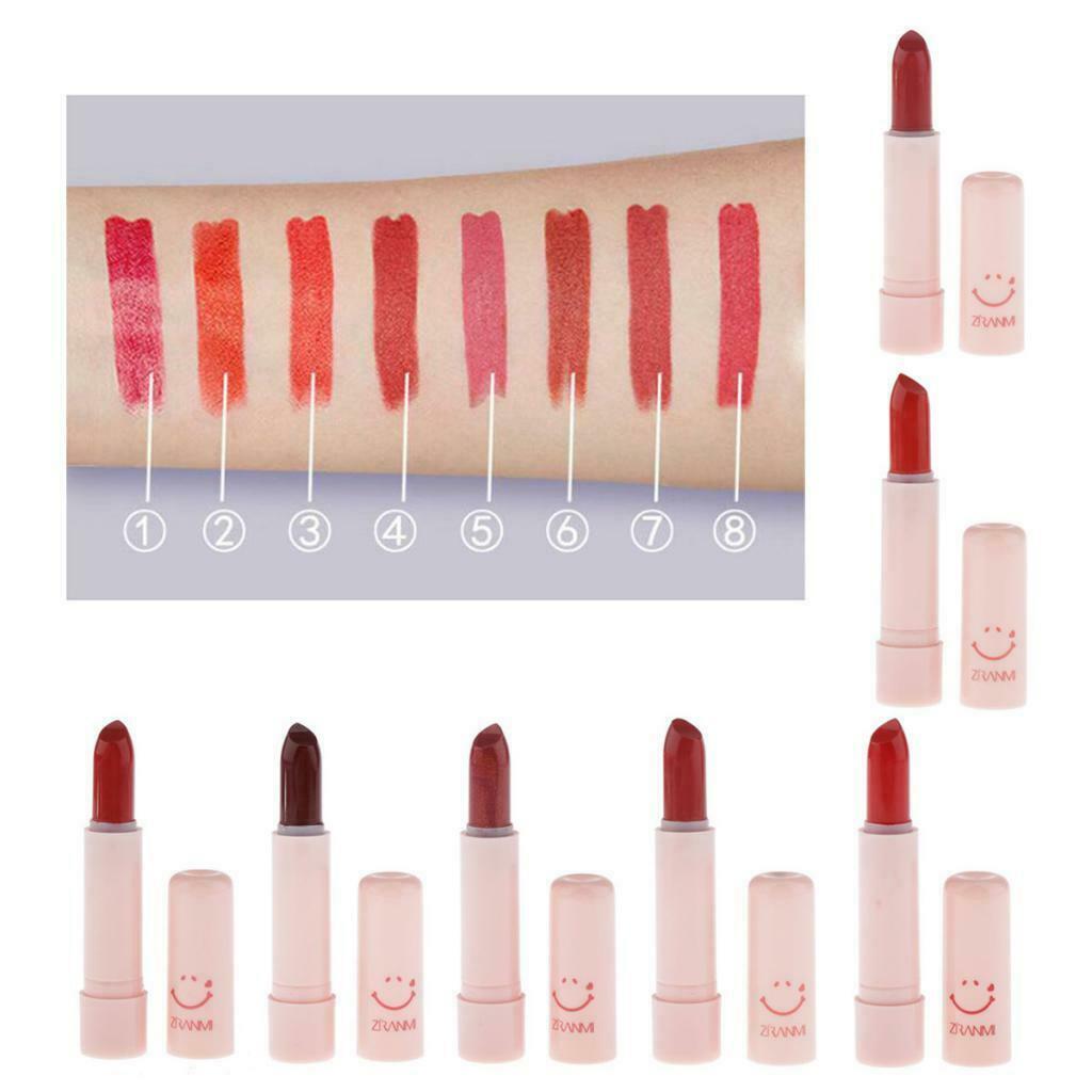 Long Lasting Matte Lipstick Makeup Cosmetics Moisturizing Smooth Lip Stick Pink