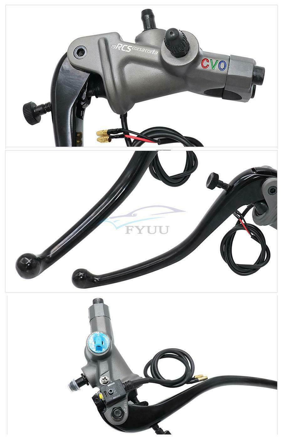 19RCS CNC Aluminum Alloy Motorcycle Hydraulic Brake Master Cylinder Clutch Right