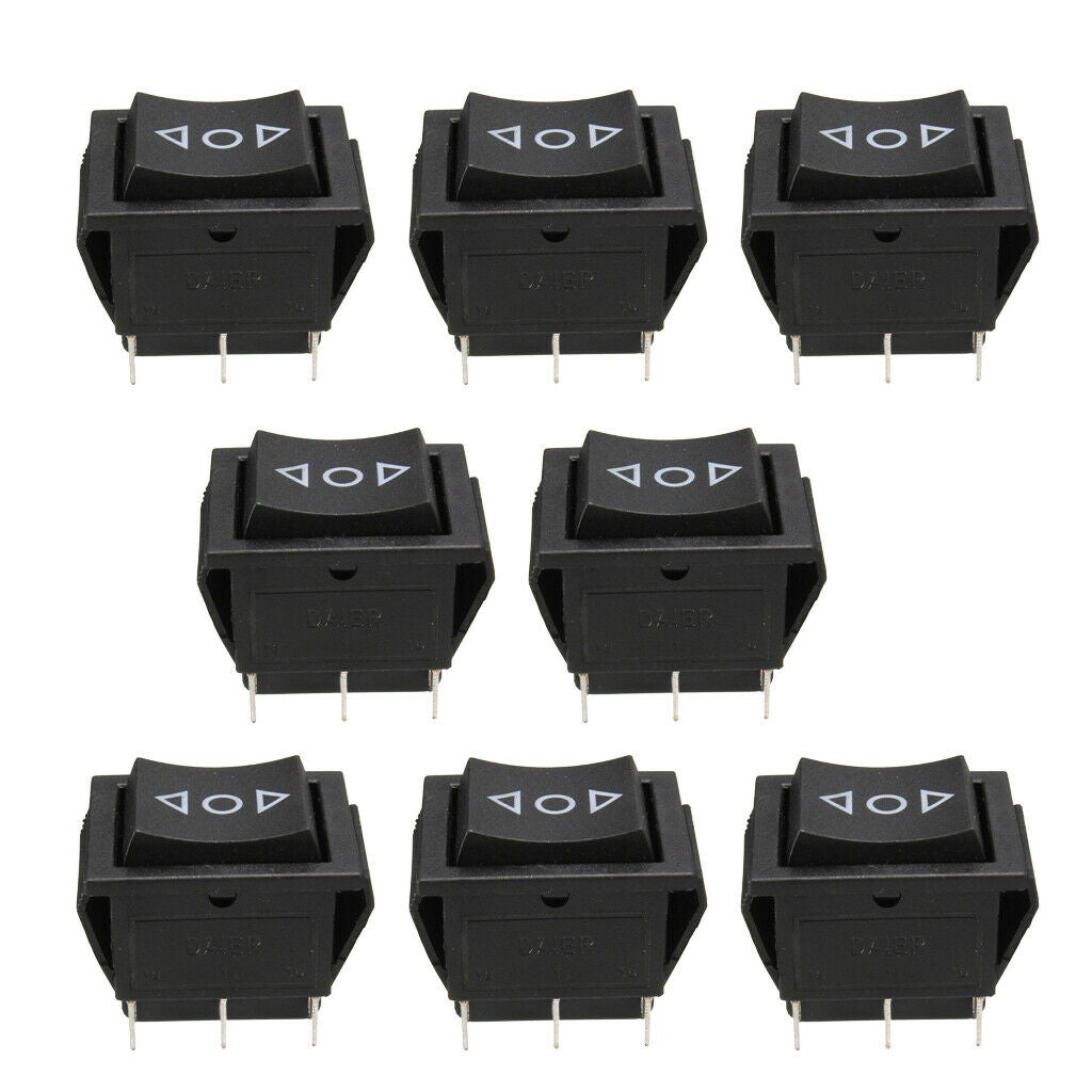 8x 6Pin Car On/Off/On Momentary Power Window Rocker Switch 250V/10A 125V/15A