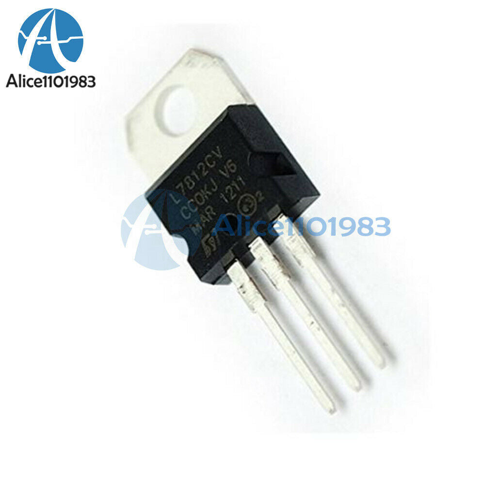 10PPCS L7812CV LM7812 L7812 TO-220 Voltage Regulator IC Module