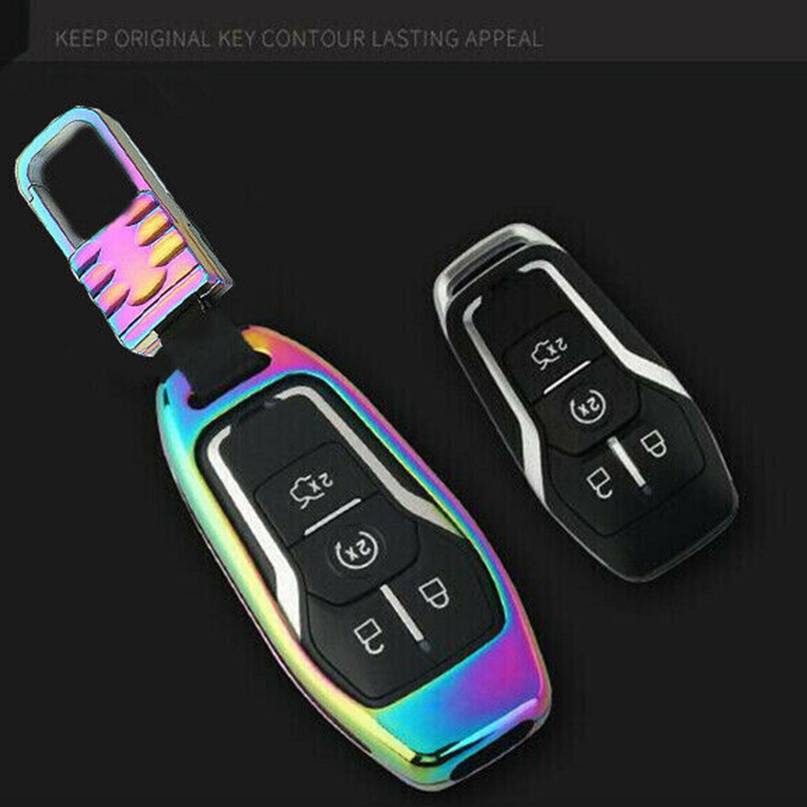 Zinc Alloy Key Case Cover For Ford Lincoln MKZ MKC MKX Mustang F-150 Explorer