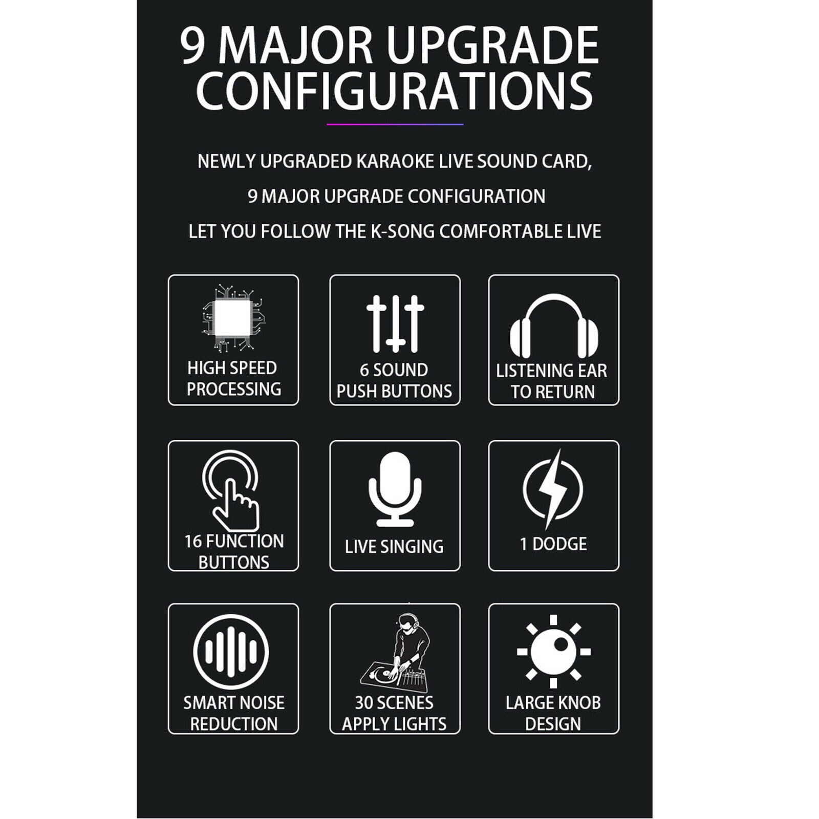 BM800 Sound Card Voice Changer with Effects for Karaoke Singing 800mAh