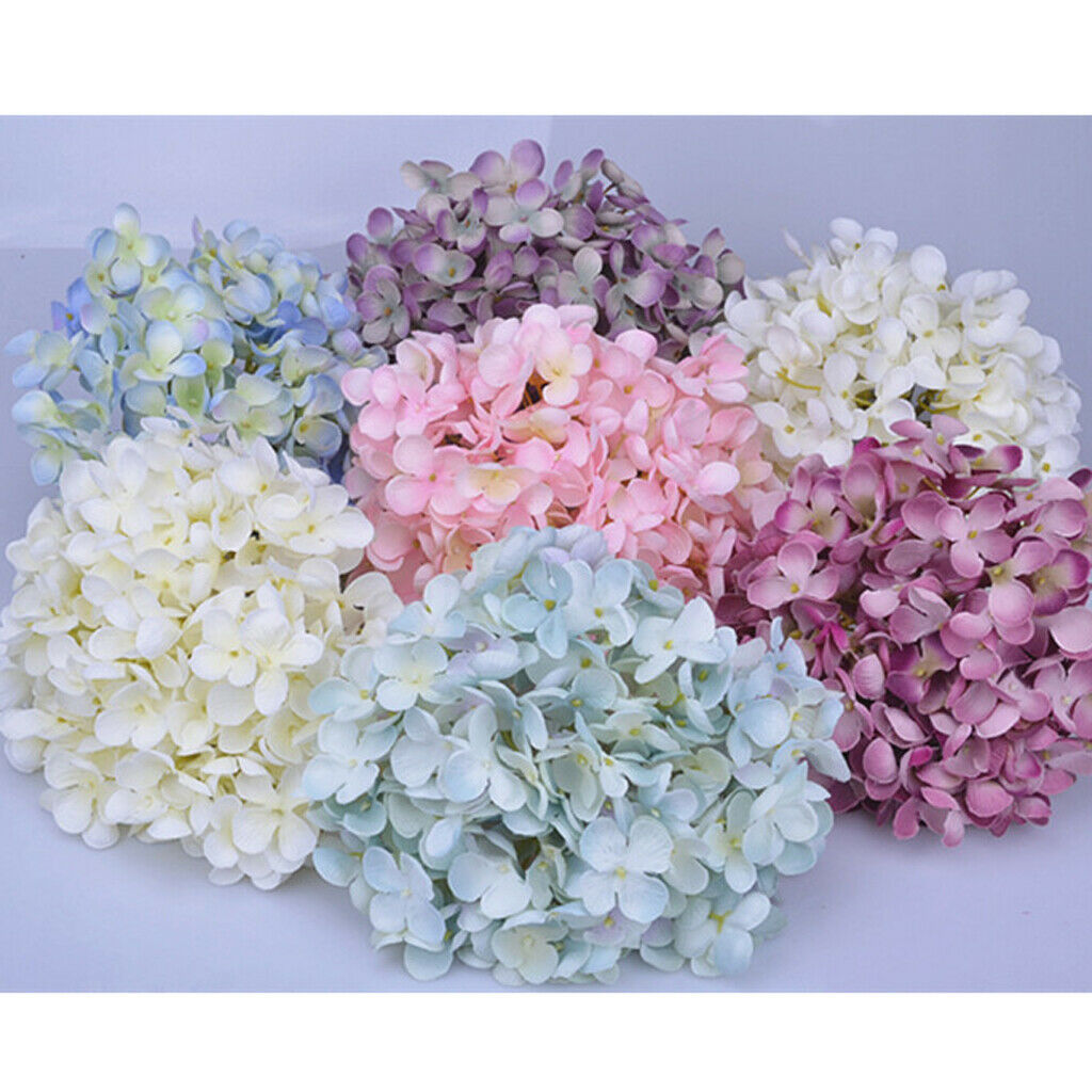 Artificial Hydrangea Silk Flower Flower Arrangements Green and Purple