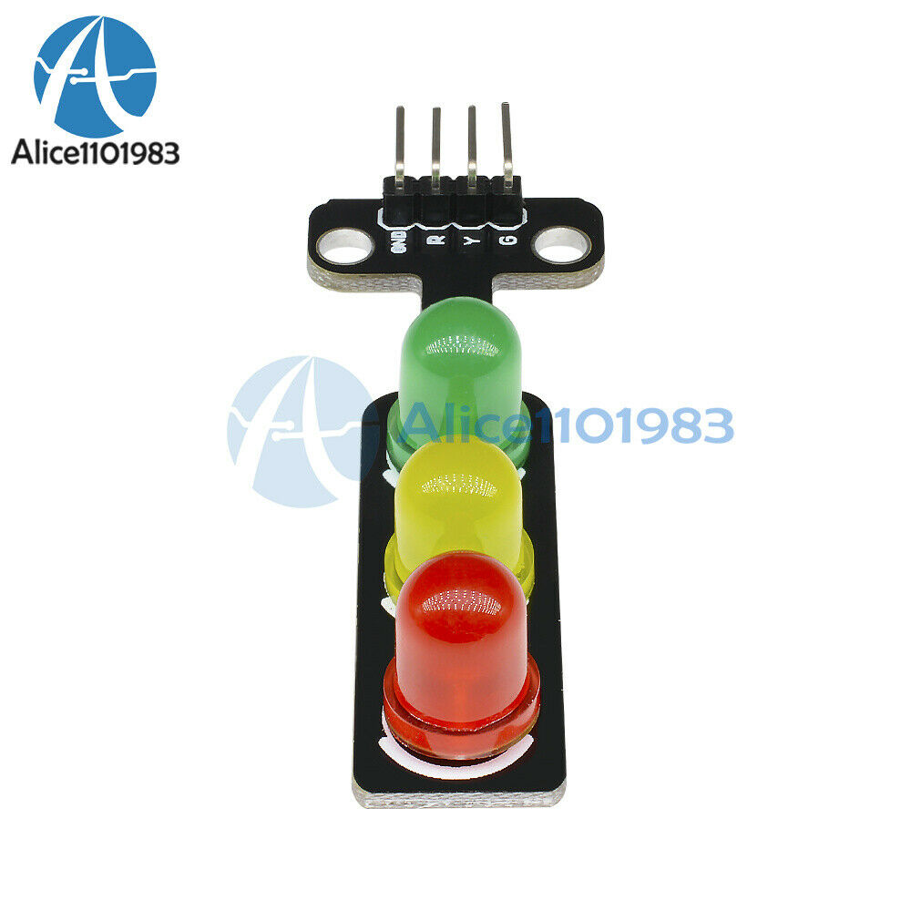 10PCS 5mm 5V LED Traffic Light Digital Signal Output Module Red Green Blue