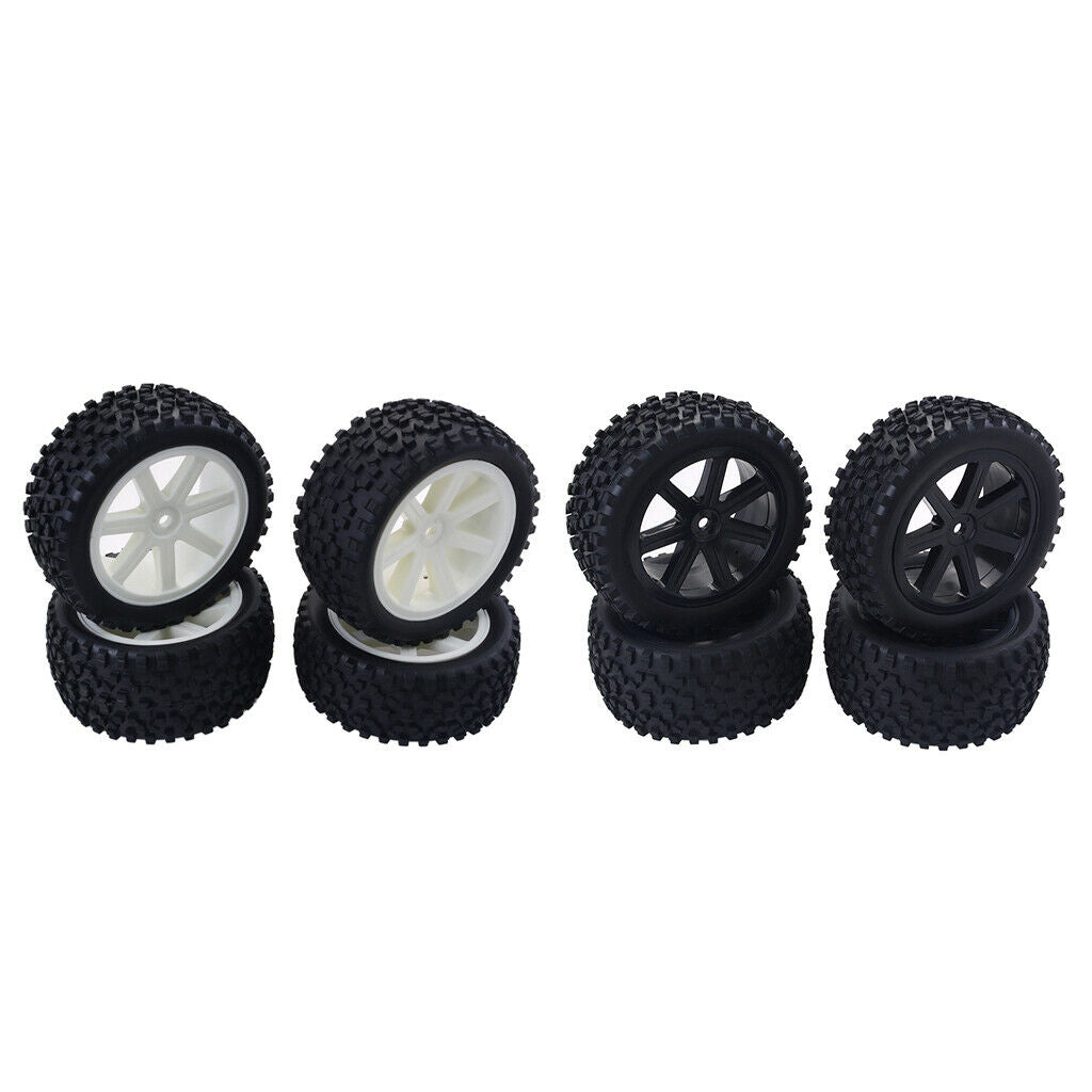 1/10 Buggy On-Road rim and tire set for Redcat, HSP, HPI RC Car White