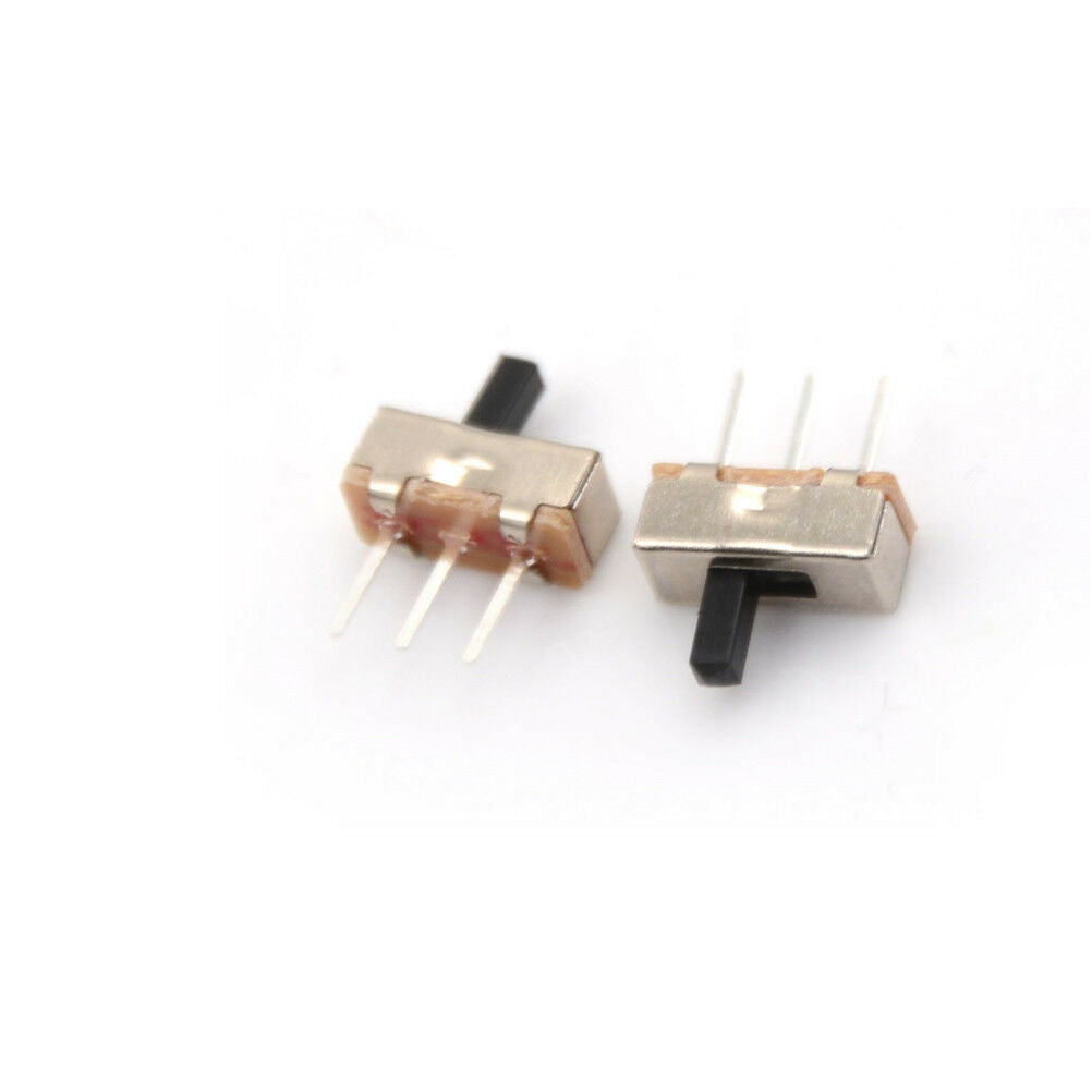 30Pcs 2Position 4mm SPDT 1P2T 3 Pin PCB Panel Vertical Slide SwitcY1