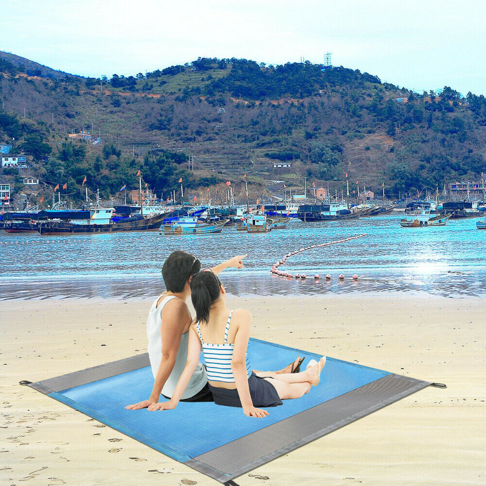 Beach Blanket Sand Proof Lightweight Sand Mat Outdoor Blanket Picnic Travel Tool