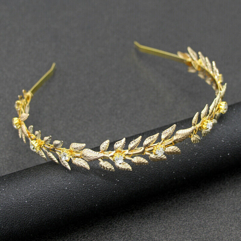 Women Leaf Hairband Headband Headpiece Bridal Wedding Tiara Hair Accessor.l8