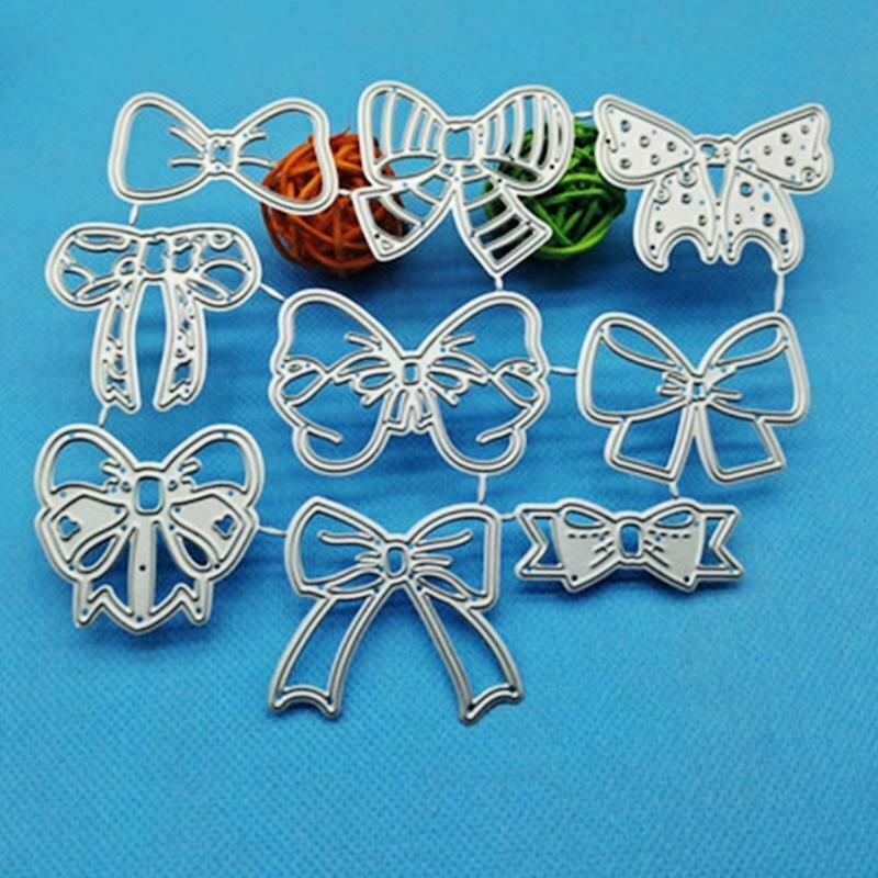 Bow Metal Cutting Dies Stencil Scrapbooking DIY Album Stamp Paper Card Embossing