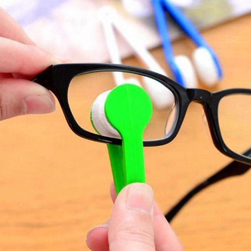 Portable Multifunctional Glasses Cleaning Rub Eyeglass Sunglasses Cleaner Brush