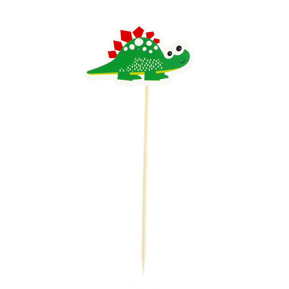9pcs/set DIY Cake Flag Cartoon Dinosaur Cake Topper Kids Birthday Party D.l8