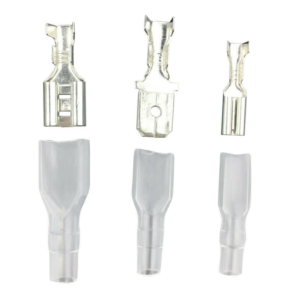 285x Crimp Terminals Spade Connectors Male Female Wire Insulated 2.8/4.8/6.3 Kit