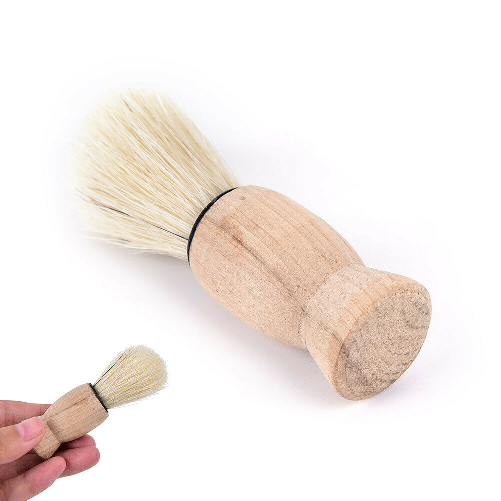 Wood Handle Badger Hair Beard Shaving Brush for Men Mustache Barber Tool .l8