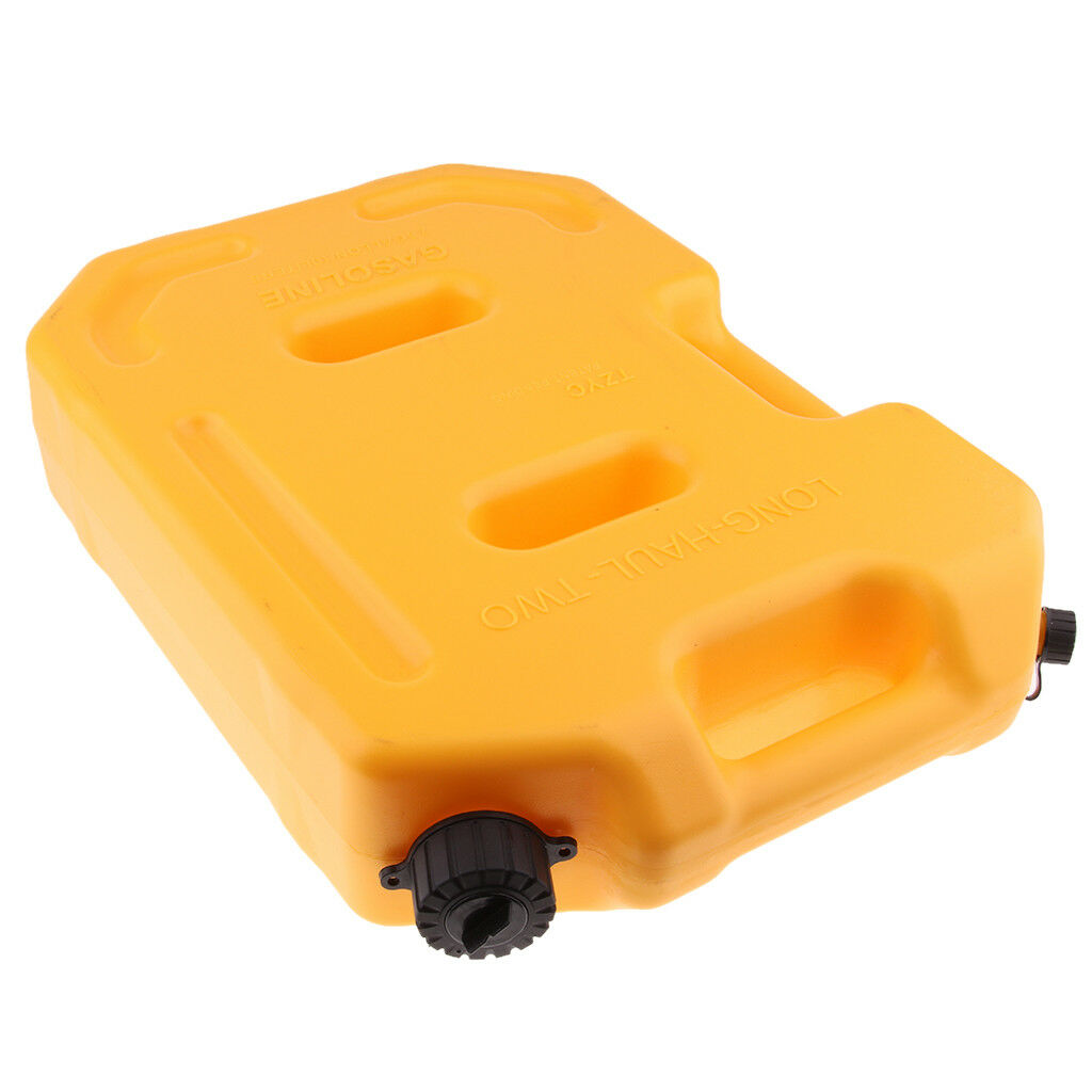 10L Yellow Portable Jerry Can Gas Plastic Fuel Tank Petrol ATV UTV Motorbike