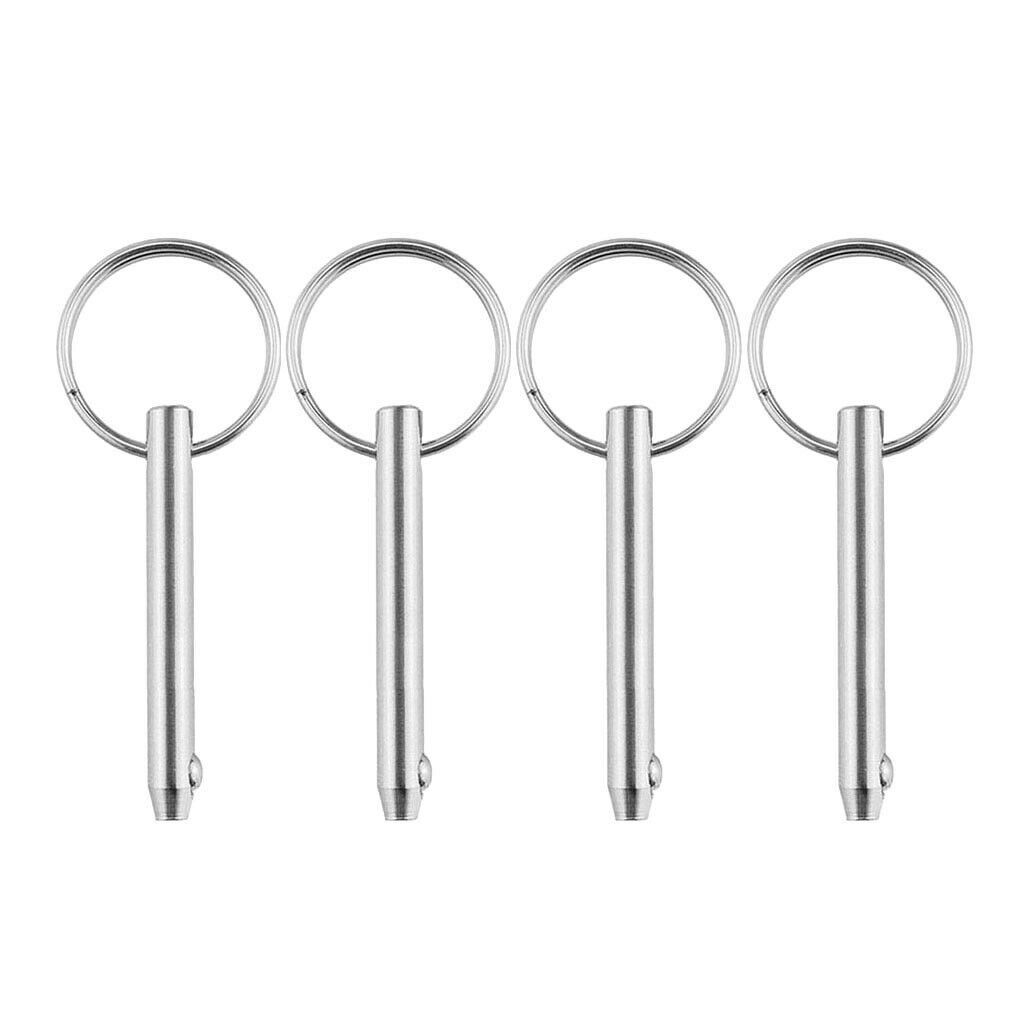 4pcs Spring Ring Deck Accessories, Quick Release Pin for Kayak Marine Boat