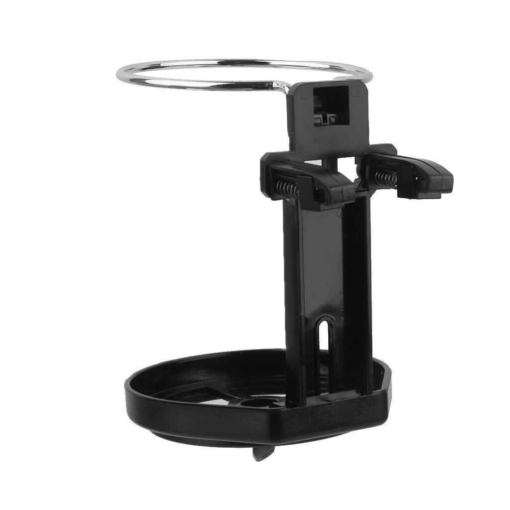 Car Wind Air A/C Outlet Folding Cup Tin Bracket Bottle Drink Holder Black