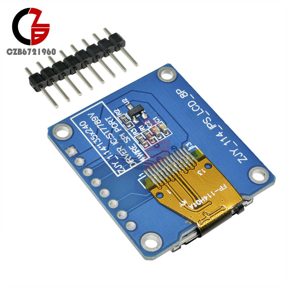 1.14 inch 135*240 SPI HD ST7789 IPS Full Color TFT LCD Display Screen 3.3V