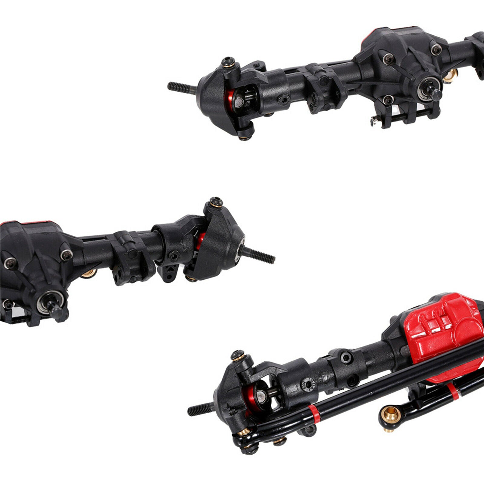 Upgrade RC Car Front/Rear Axle Set for Axial SCX10 Crawler Replacement Parts