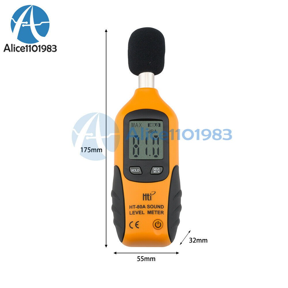 HT-80A High-definition Intelligent HD Digital Noise Tester 40-130dB Noise Meter