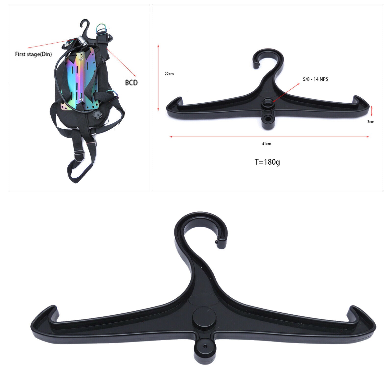 Multi-use Scuba Drysuit Hanger BC Suit Fast Drying Draining Hanging Bracket
