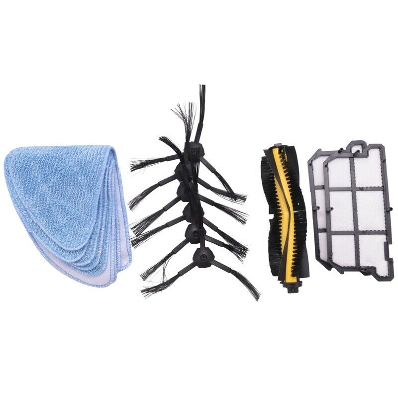 Roller Brush x1+ Filter x 2+ Mop Cloth x 5+ Side Brush x 6 for Ilife V7S SpareV5