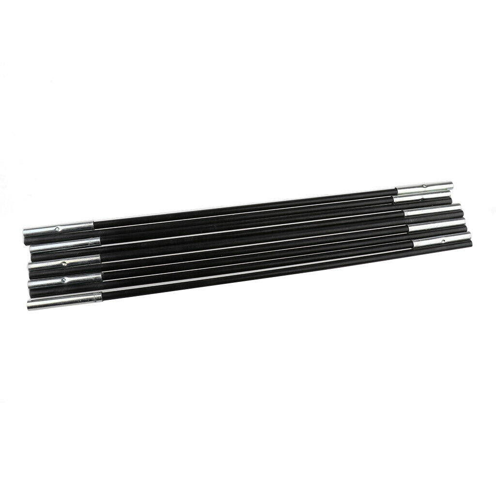 2X 2 Pieces Fiberglass Camping Hiking Travel Tent Poles Replacement 7 Sections