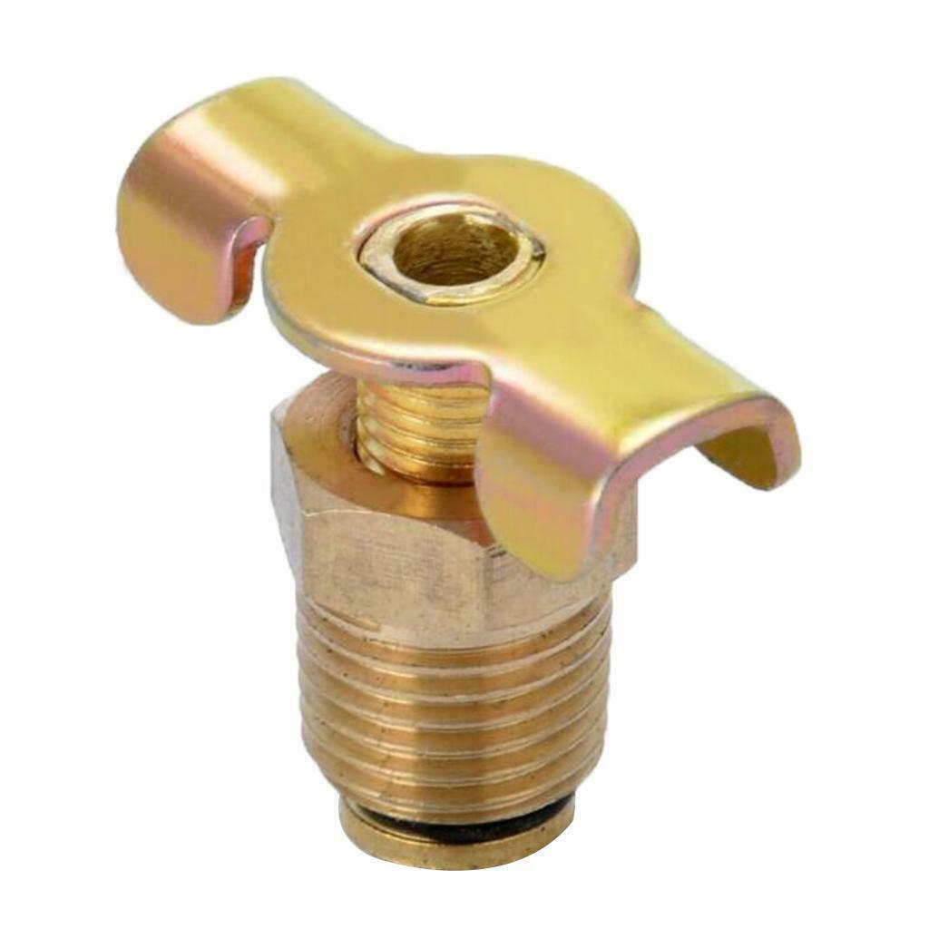 1/4 Inch NPT Brass Drain Valve For Air Compressor Tank Replacement Part Tool