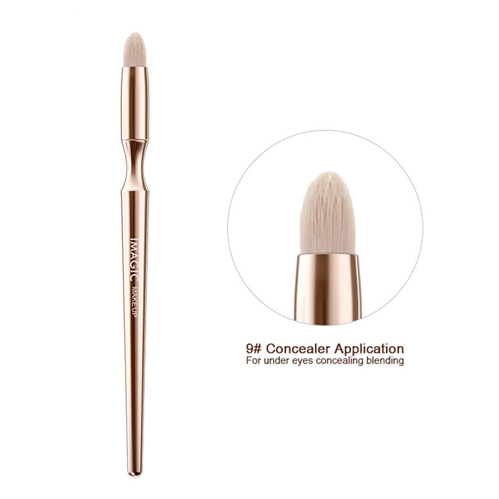 Lots 9 Makeup Brushes Set Liquid Blending Nose Eye Buffing Stippling Brush