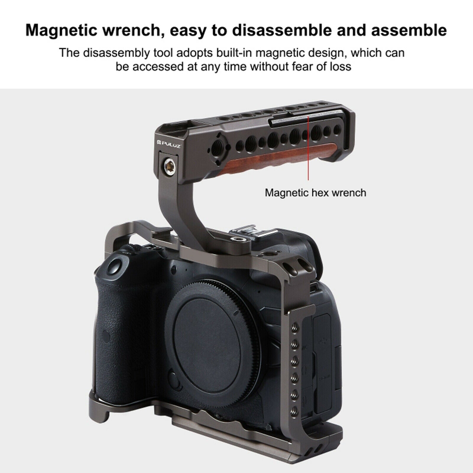 Top Handle DSLR Camera Top Handle for Mirrorless Camera Cage Stabilizer.