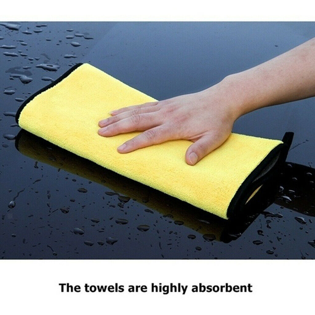 Car Home Household Washing Cleaning Drying Towel Cloth Hemming Plush 38*45cm