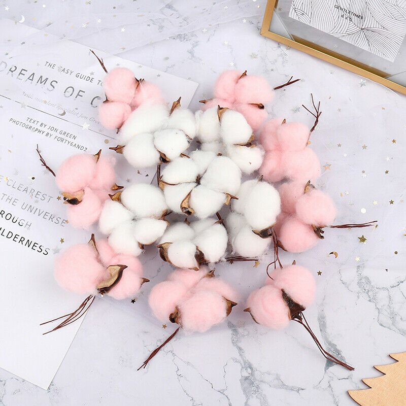 6pcs Artificial flowers cotton bouquet christmas decorative flowers wreat.l8