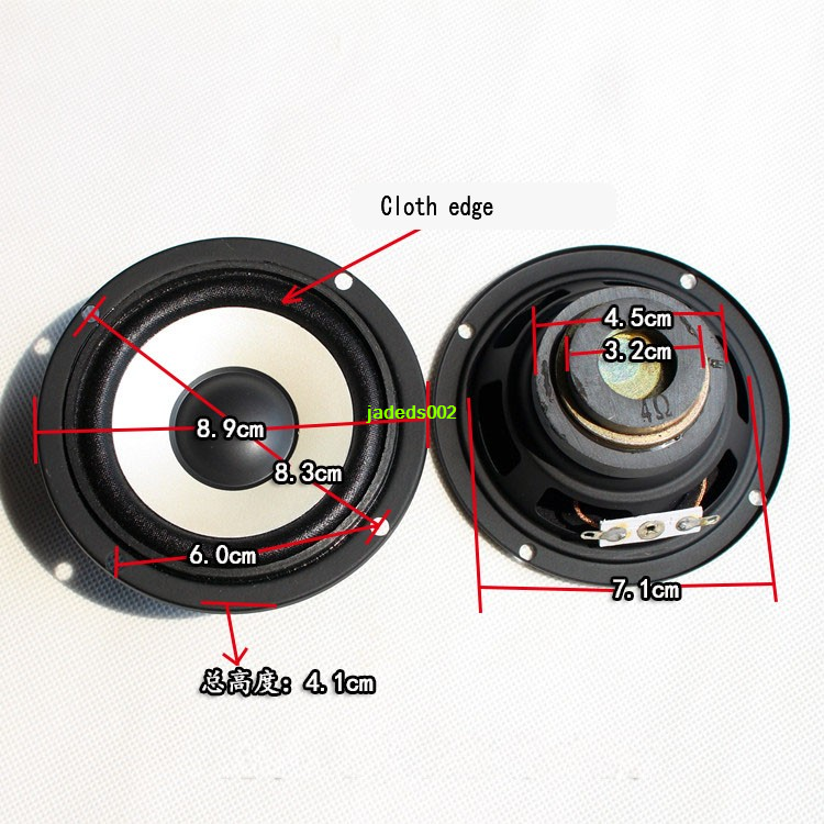 2pcs 3"inch 89mm 4ohm 4Ω 10W full-range speaker loudspeaker HIFI car audio part