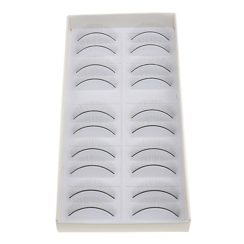 Soft Makeup Massage Practice Training Head, Come with 10 Pair Eyelashes