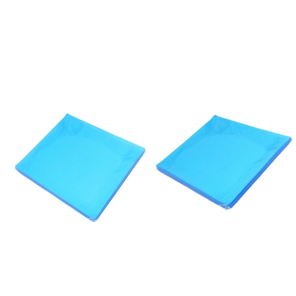 2 Pieces Motorcycle Seat Gel Pad Shock Absorption Mats Cushion 25x22x1cm