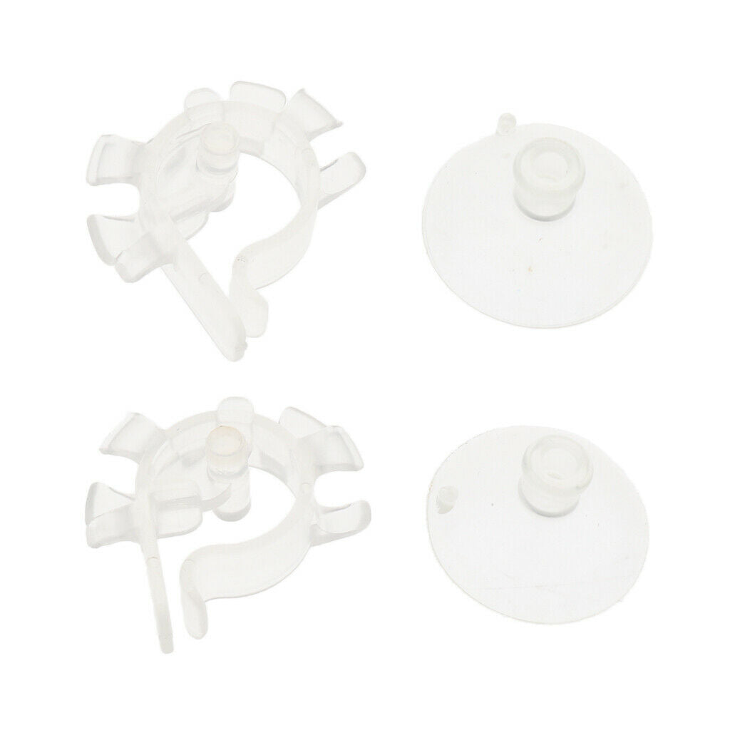 Aquarium Aquarium Water Oxygen Tube Clamp And Sucker Fastening Kits, 2x Clamp,
