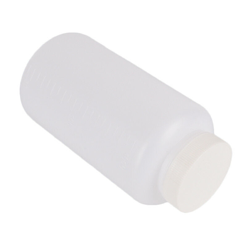 1000ml clear plastic cylinder shaped chemical storage reagent sample bottl.l8