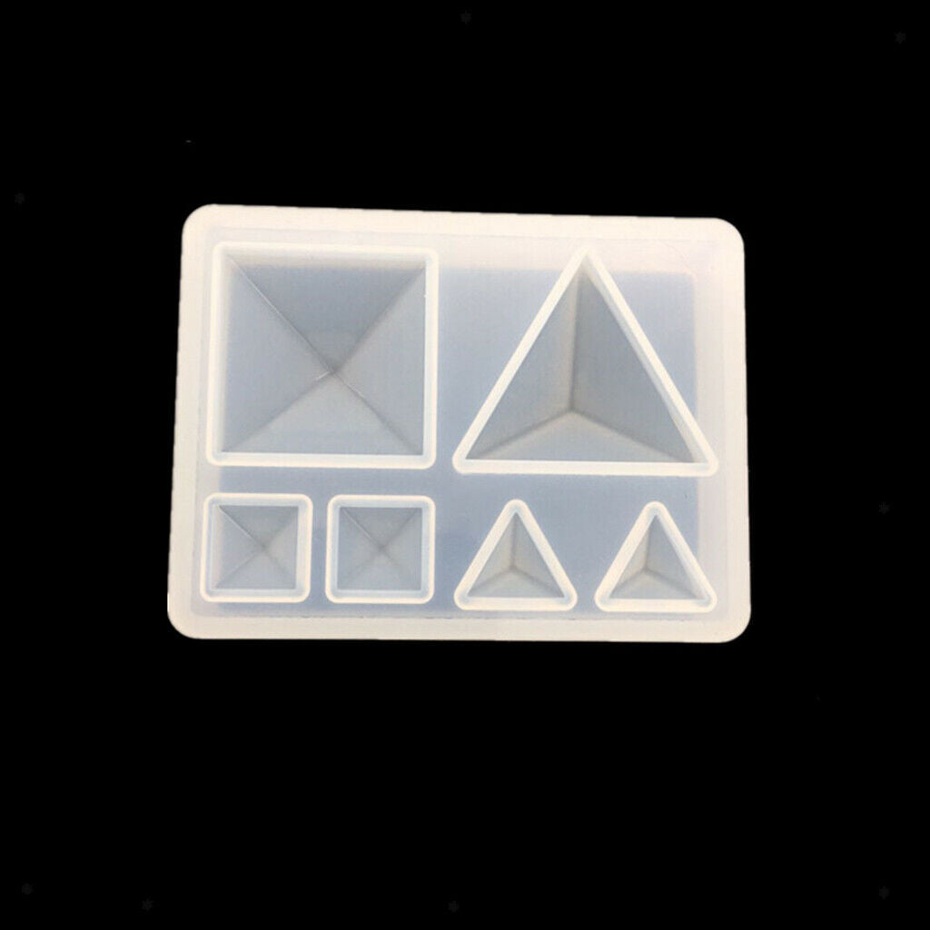Silicone Pyramid Jewelry Making Mould Mold for DIY Pendant Charms Earrings