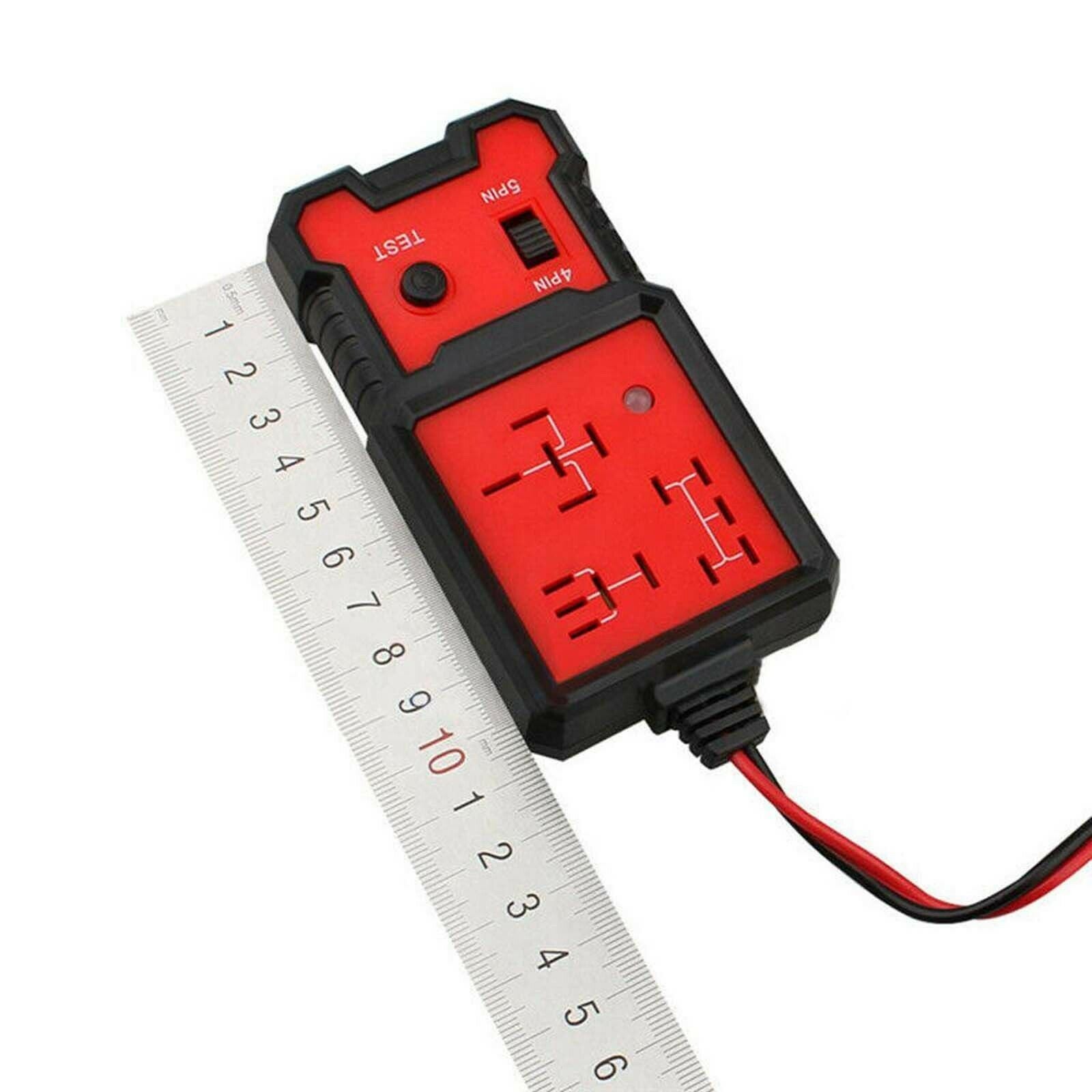Metal 12V Car Electronic Vehicle Relay Alligator Clip Battery Diagnostic Tester