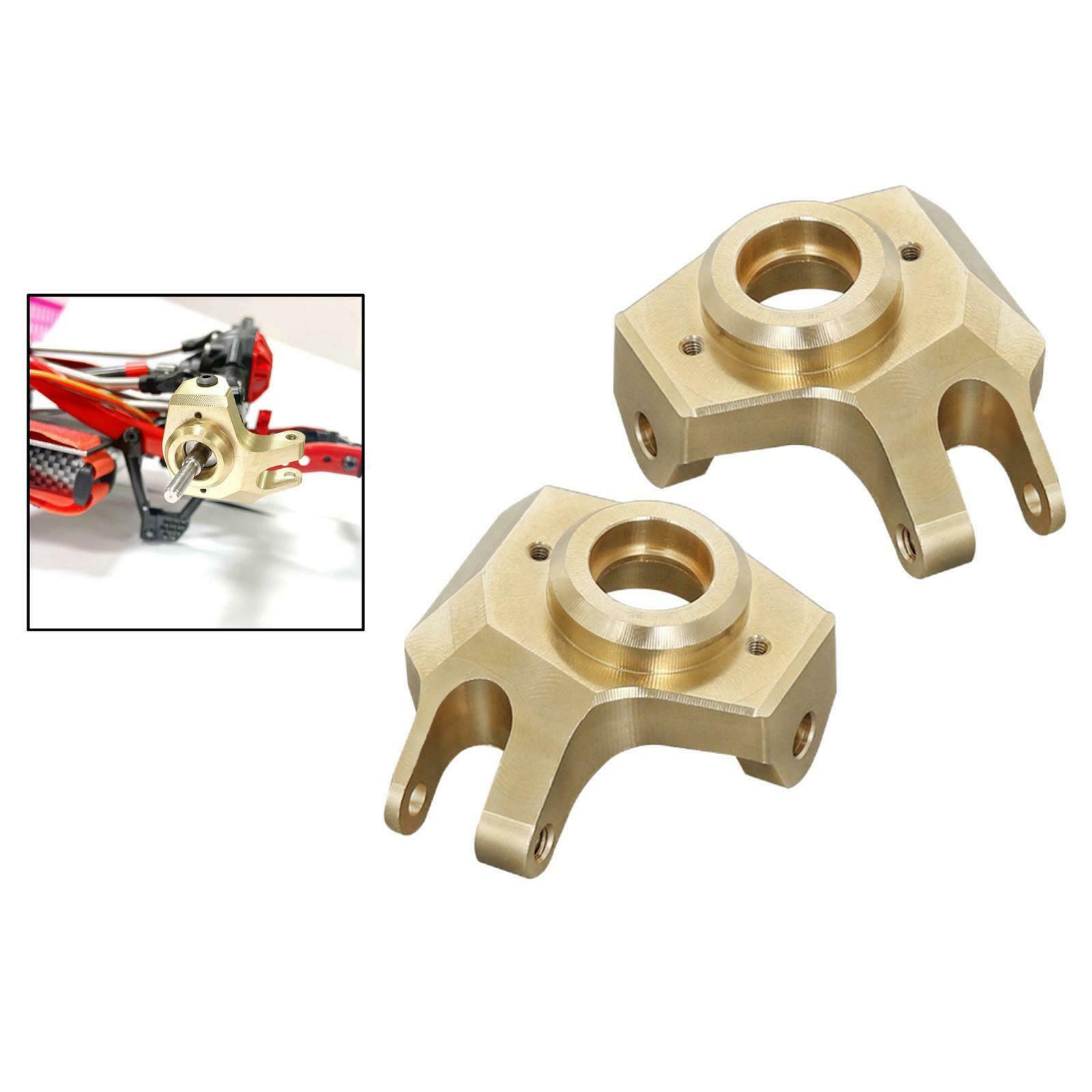 2Pack of 1:10 RC Car Brass Front Steering Knuckle Cup for Axial SCX10 II