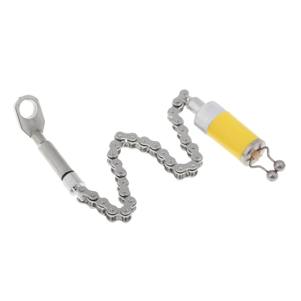 Carp fishing bite indicator chain indicator yellow